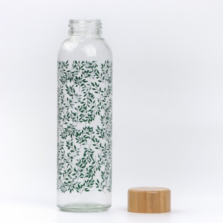 Water bottle "Leaves", 500 ml, glass-1