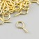 Screw-eye screw for fastening paintings, gold photographs (set 100 pcs) 1.8x0.9 cm