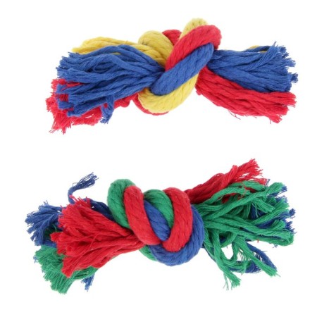 Cable toy "Rope" Zononic, F16, 1 knot, 12-14 cm, mix-2