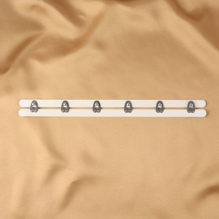 Corset-stainer, 30 cm, white/silver color-6