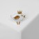 Broach "Bird Korolek", the color of silver-gold