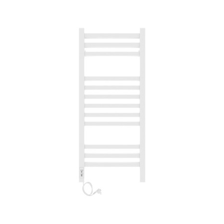 Towel electric heated Laris Astor ChK12, 350x900 mm, 12 crossbars, left, white