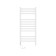 Towel electric heated Laris Astor ChK12, 350x900 mm, 12 crossbars, left, white
