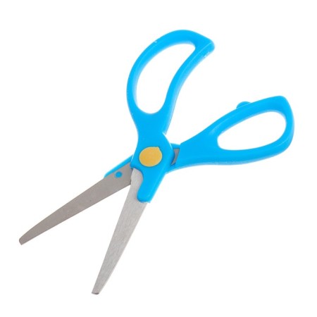 Scissors 13 cm, plastic handles, rounded ends, blister, in a cardboard box, a mix-2
