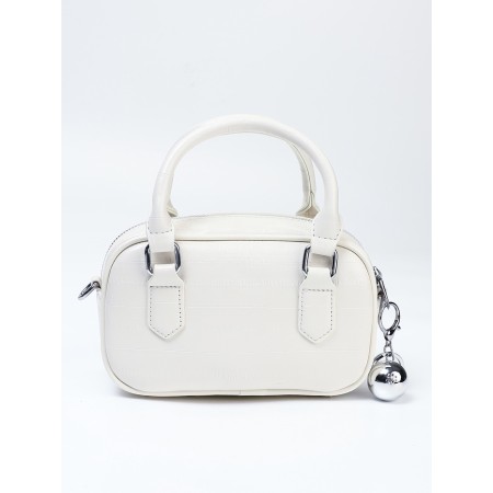 Women's bag, 20*9*12, lightning departure, belt lengths, white-2