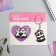 Gift set "Panda", magnet + keychain, 14.5 x 12 cm.