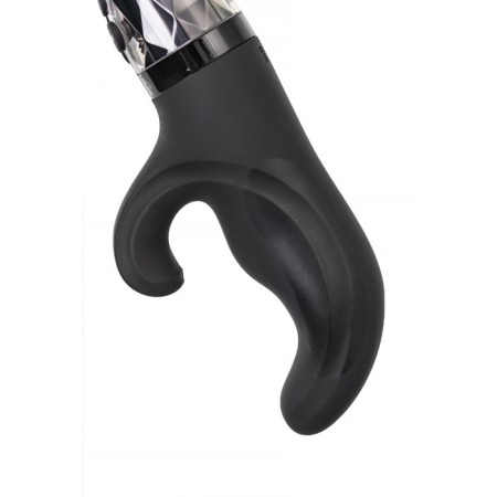 Vibrator Mystim Hop Hop Bob with electrical stimulation, 16.5 cm, silicone, black color-2