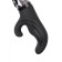 Vibrator Mystim Hop Hop Bob with electrical stimulation, 16.5 cm, silicone, black color