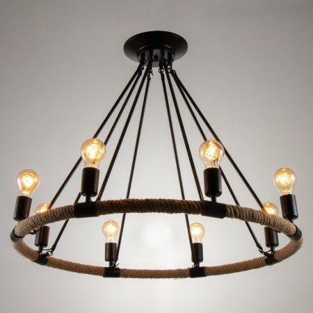 Crusader "Filament" 8he27 Black 80x80x45cm Bayerlux-1