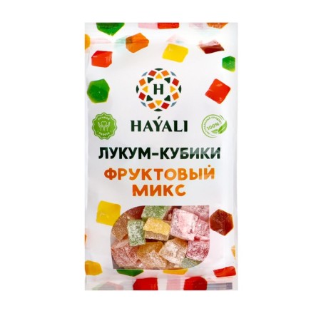 Hayali Lukum Cubes Fruit mix 200 grams-2