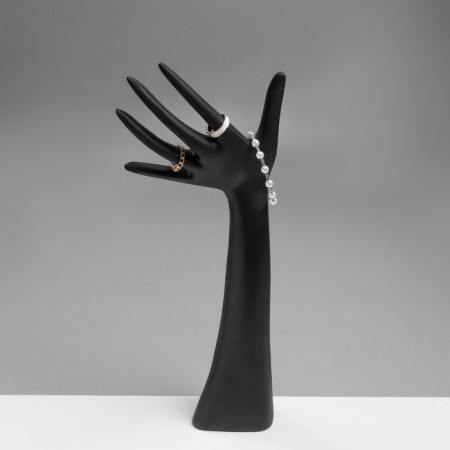 Stand for jewelry "Hand", 12 × 6 × 31.5 cm, black color-2