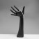 Stand for jewelry "Hand", 12 × 6 × 31.5 cm, black color