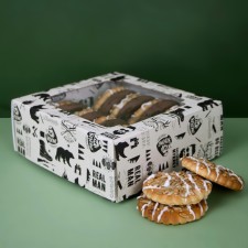 The box is self-assembly, the lid is, with the window, the 