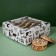 The box is self-assembly, the lid is, with the window, the "best in everything" 14.5 x 14.5 x 6 cm