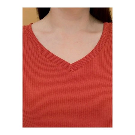 Female T -shirt, size 5xl, terracotta color-3