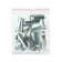 Cartage pedals, anti -slip, set 3 pcs. Silver red