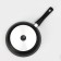Pan, d = 26 cm, removable handle, glass cover, anti -stick coating, dark marble color
