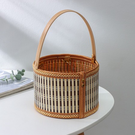 Basket for storage of the shares Nature, 18 × 18 × 12, bamboo-1