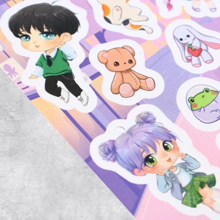 Paper stickers "Friends", 11 × 16 cm-2