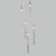 Suspended lamp with glass ceiling Lynn, 3W, G4, 25x25 cm