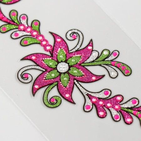 Tattoo plastic with sparkles "Pattern Bracelet" MIX 26x7 cm-4