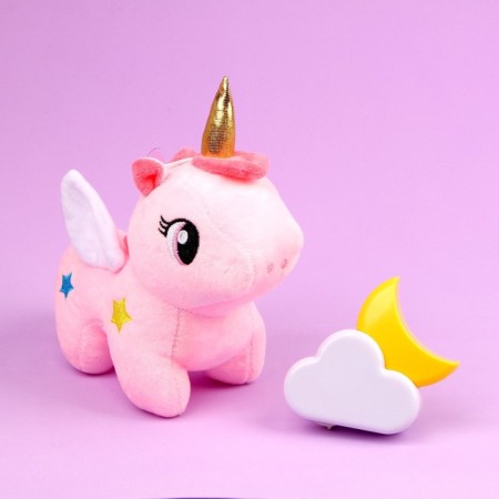 Children's nightlight with a soft toy "Unicorn", mix-1