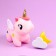Children's nightlight with a soft toy "Unicorn", mix