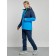 Ski costume female winter, size 48, blue color