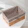 Basket for storage of the share "cell", 22 × 16 × 10 cm, brown color
