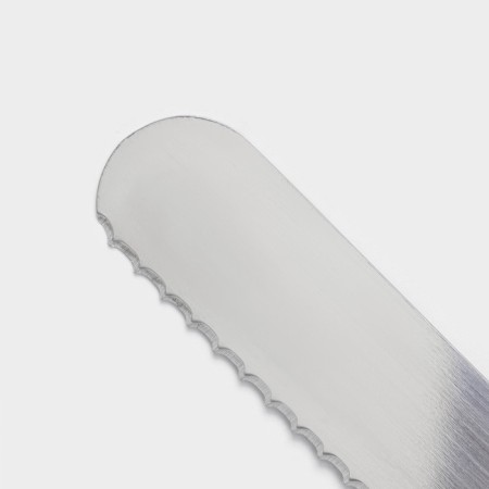 Biscuit knife large teeth Konfinetta, blade length 35 cm, wooden handle-2