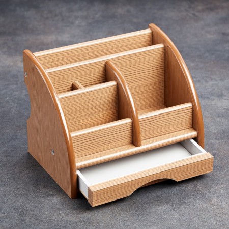 Organizer 5 sections, 1 drawer, series ash shimo light, 20*16.5*15.5-1