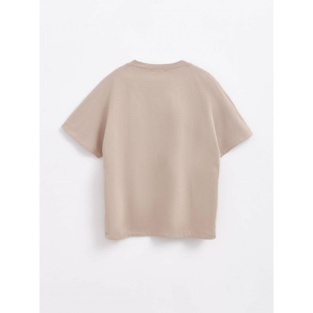 Female T -shirt, size XS, beige color-3