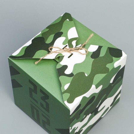 Gift folding box, packaging, "23.02", 18 x 18 x 18 cm-3
