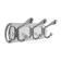 Tundra hanger tund005, metal, three -horned, chromium color