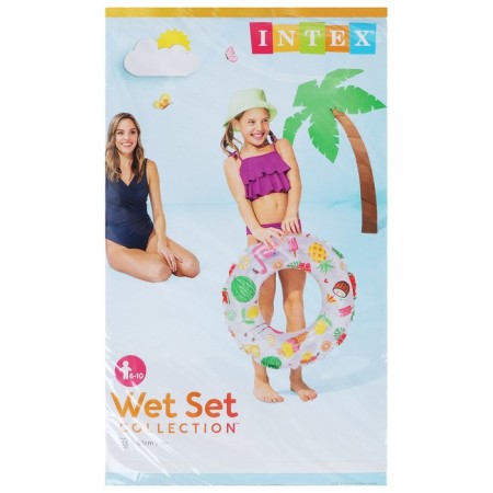 Circle for swimming "Bright", D = 61 cm, from 6-10 years old, color mix, 59241NP intex-5
