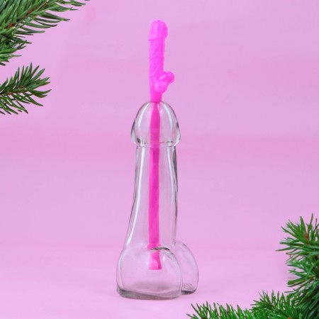 New Year. 18+ set "Happy New Year", glass 100 ml, tube-1