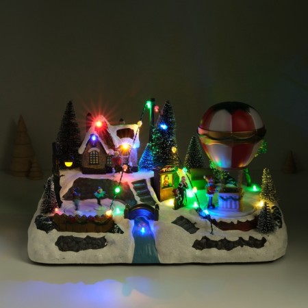Souvenir plastic light "A balloon at the rink" is spinning 35x20x19 cm