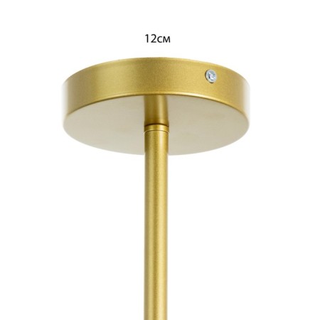Murano chandelier 6he27 60W Blue gold 78x78x35cm Bayerlux-6