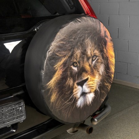 SkyWay spare wheel “Leo”, R16-17, diameter 77 cm, eco-leather, polyester