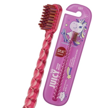 SPLAT JUICY LAB toothbrush for children, unicorn magic, transparent-1