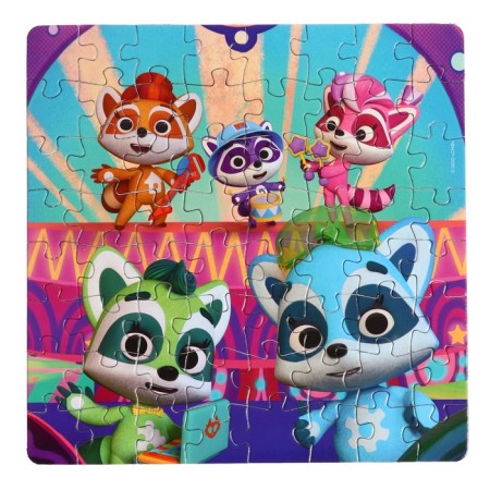Puzzle "Raccoon. On stage ", 64 elements-3