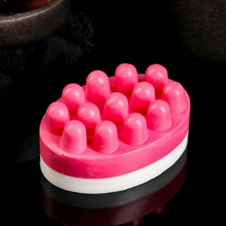 Massage soap "strawberry-cream scrub" 85g