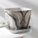 Pot with the pallet "Marble", 7.3 l, the color is light gray
