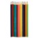 Plastic pencils 12 colors, Maped Pulse, three -sided