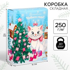 Подарочная коробка "Новый год" 16х23х7.5 см, Коты Аристократы