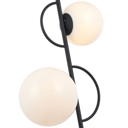 Lamp on the rod Vine 2XE27 40W, size 46x25x81 cm, black color-1