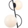 Lamp on the rod Vine 2XE27 40W, size 46x25x81 cm, black color