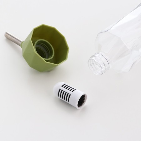 Animal drinkers, 500 ml, fastening-spring, green-1