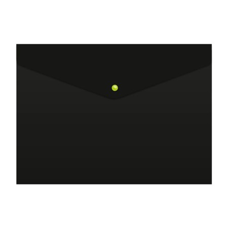 A4, 180 μm button, calligrata, opaque, black, black buttons, up to 120 sheets, mix, mix-5