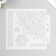 Plastic stencil "openwork patterns" 13x14 cm